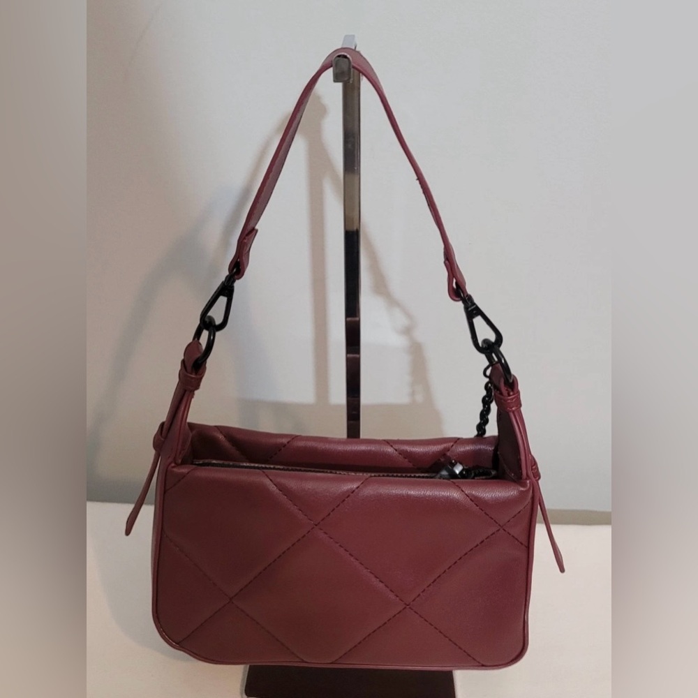 Steve Madden Burgundy Crossbody Shoulder Bag - Picture 3 of 16